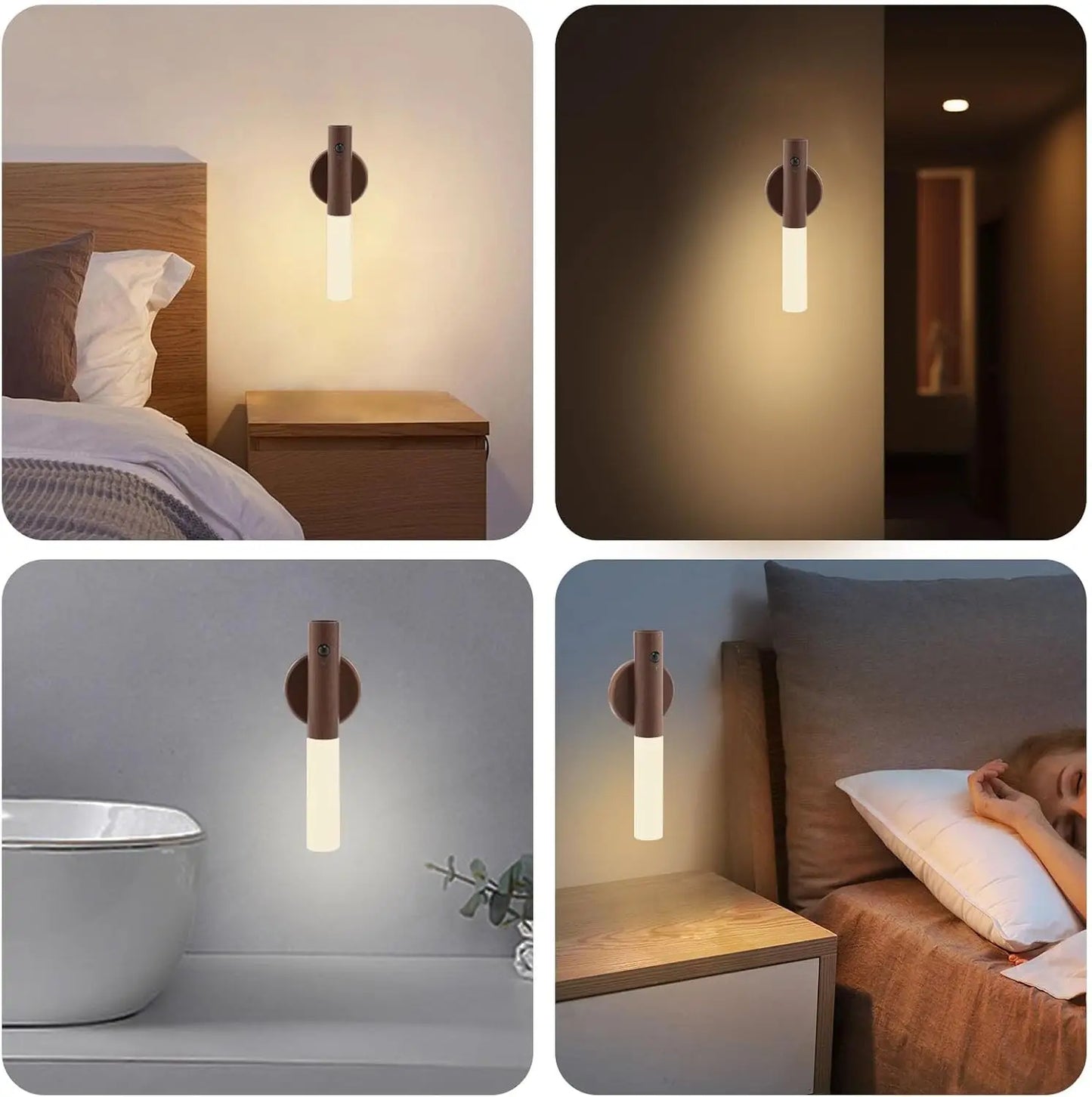 LED motion sensing light wall lamp, 2-piece set