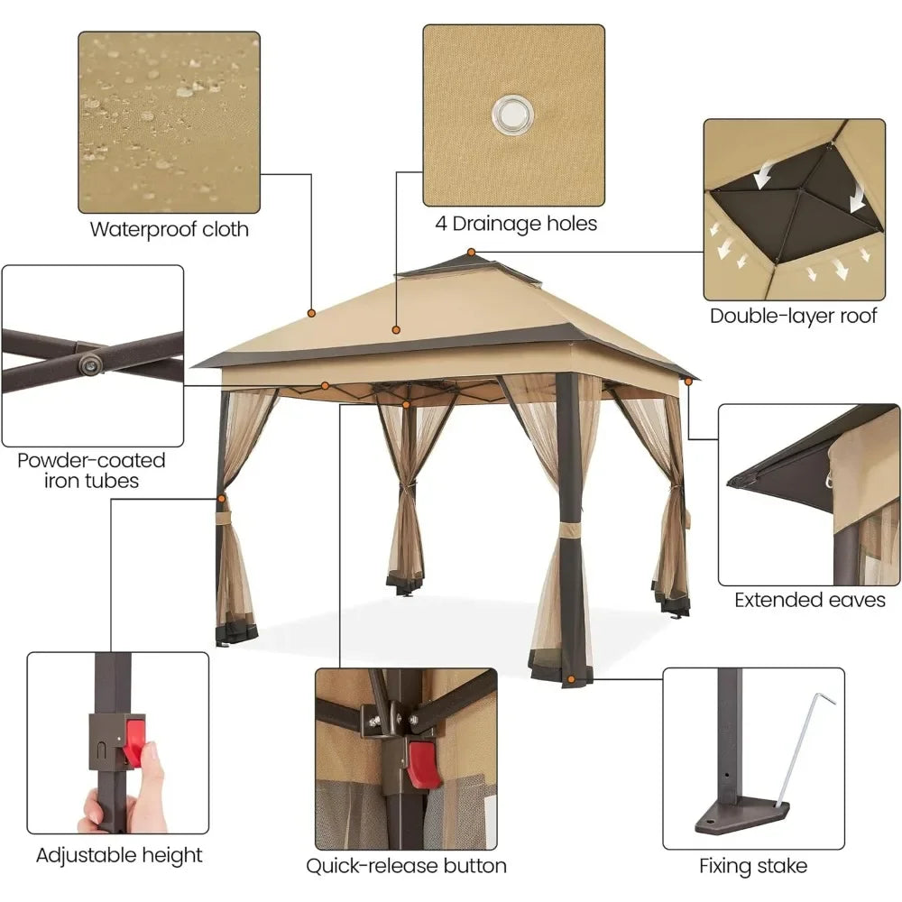 11' x 11' Pop Up Gazebo Tent