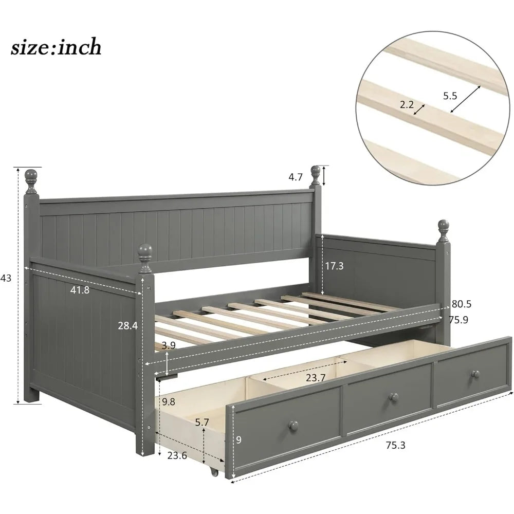 Daybed with Drawers