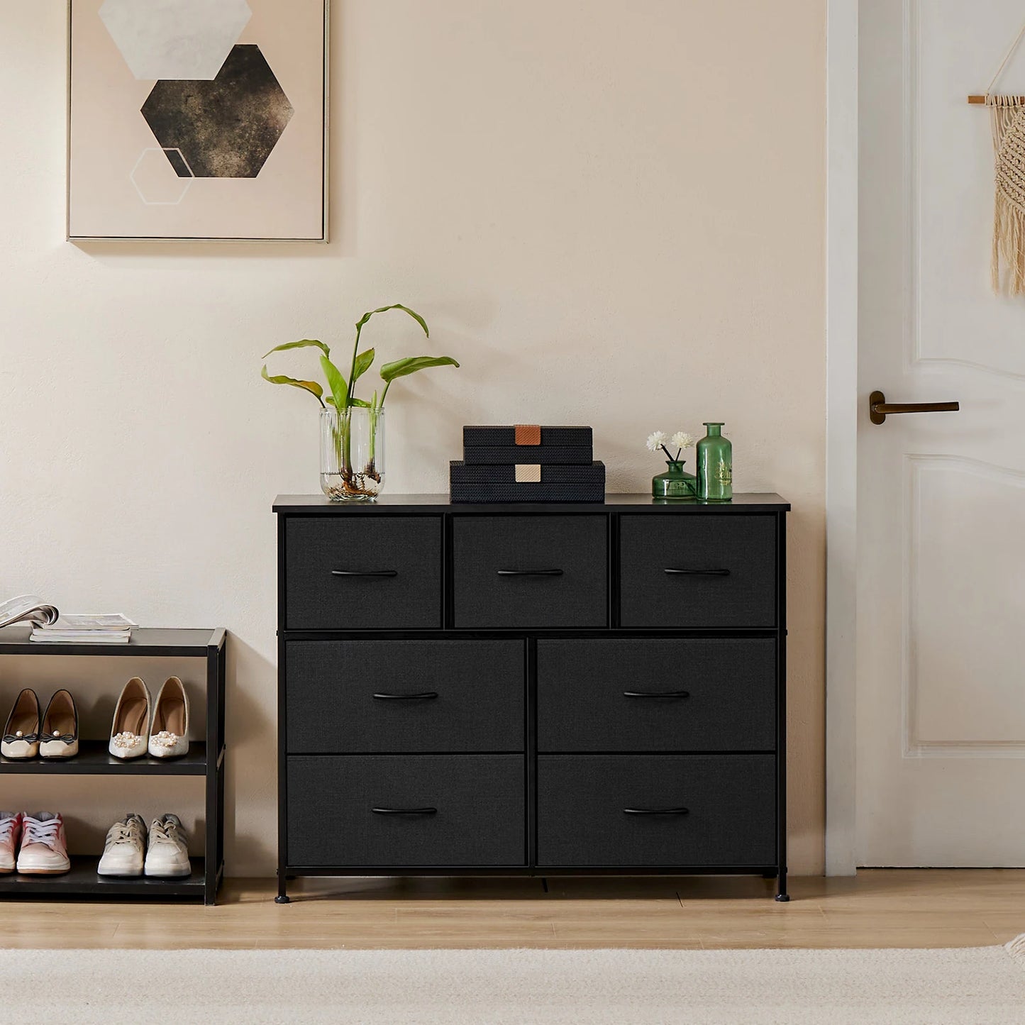 Dresser with Fabric Drawers