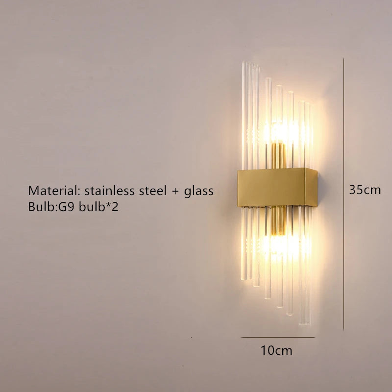 Modern Luxury LED Gold Lighting Wall Sconce