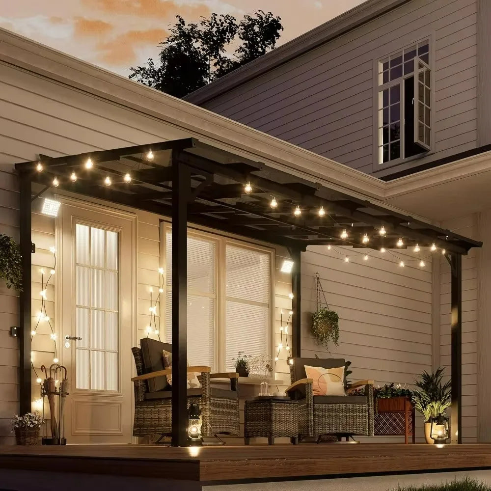 10' x 12' Gazebo, Wall Mounted Gazebo, Metal Awnings, Pergola Gazebos