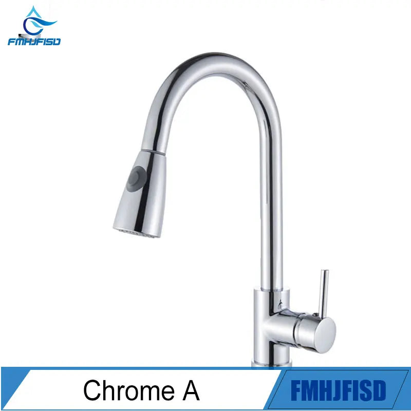 Modern Pull Down/Pull Out Kitchen Faucet, 360 Rotation Kitchen