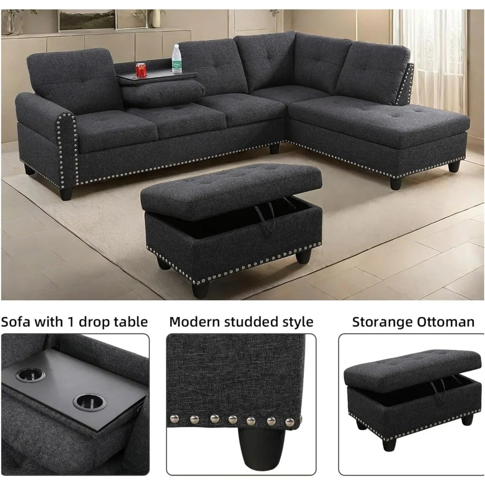 L-shaped Modular Sofa