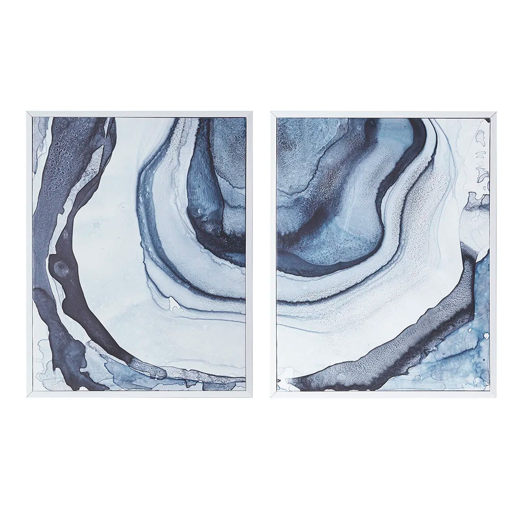 Framed Canvas Wall Art, Set of 2