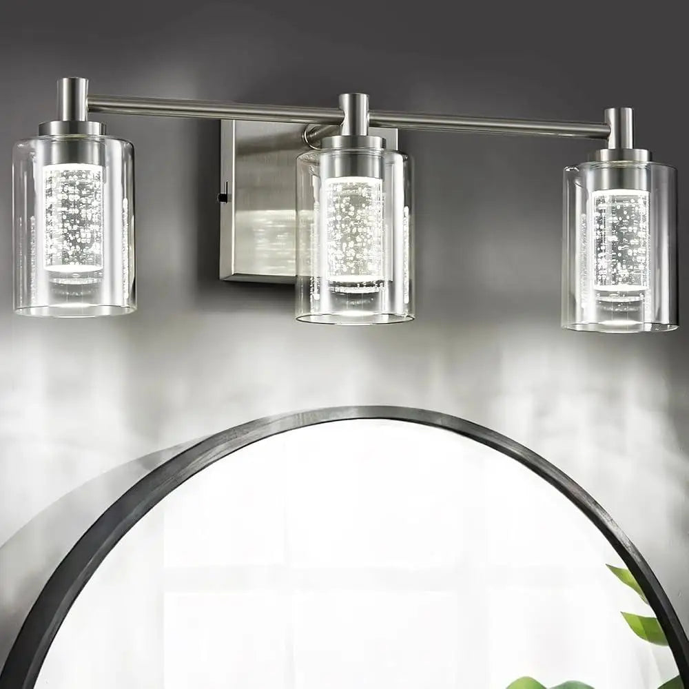 LED Bathroom Vanity Light Fixture Dimmable, Brushed Nickel