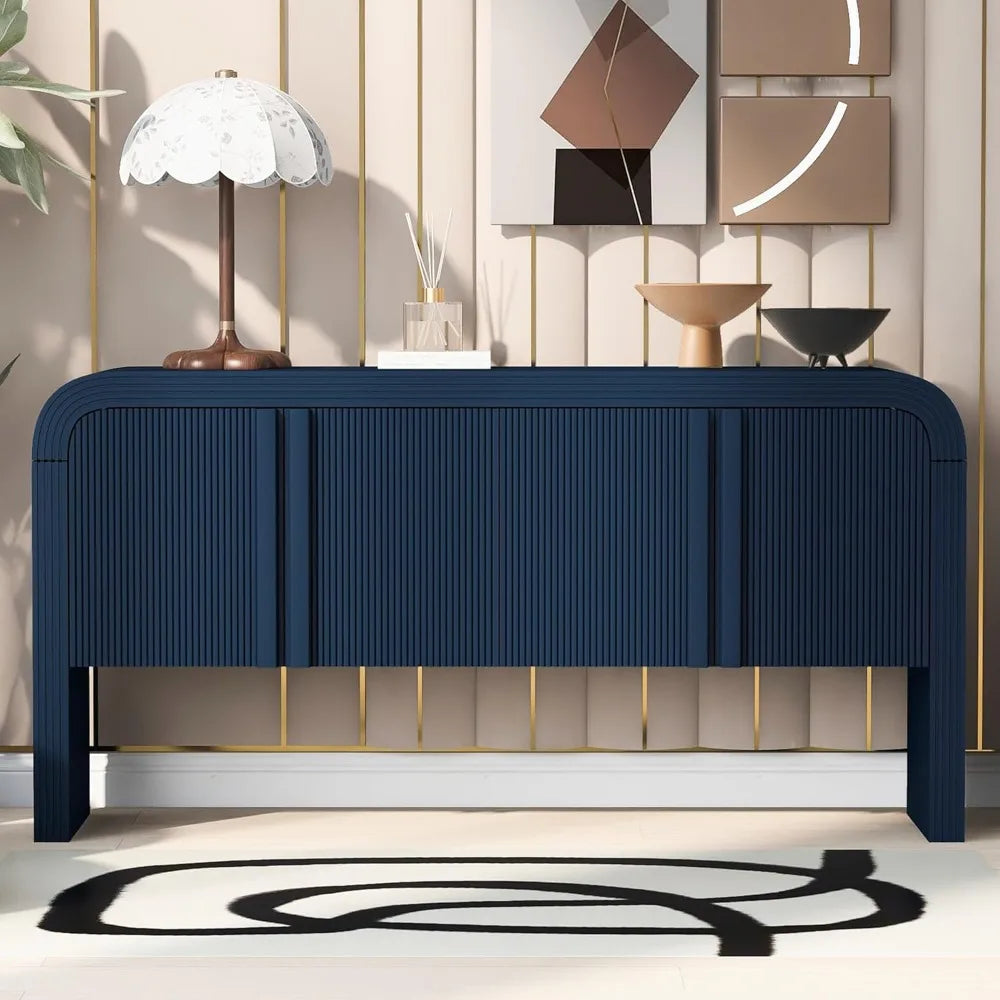 Modern Curved Edge Console Table