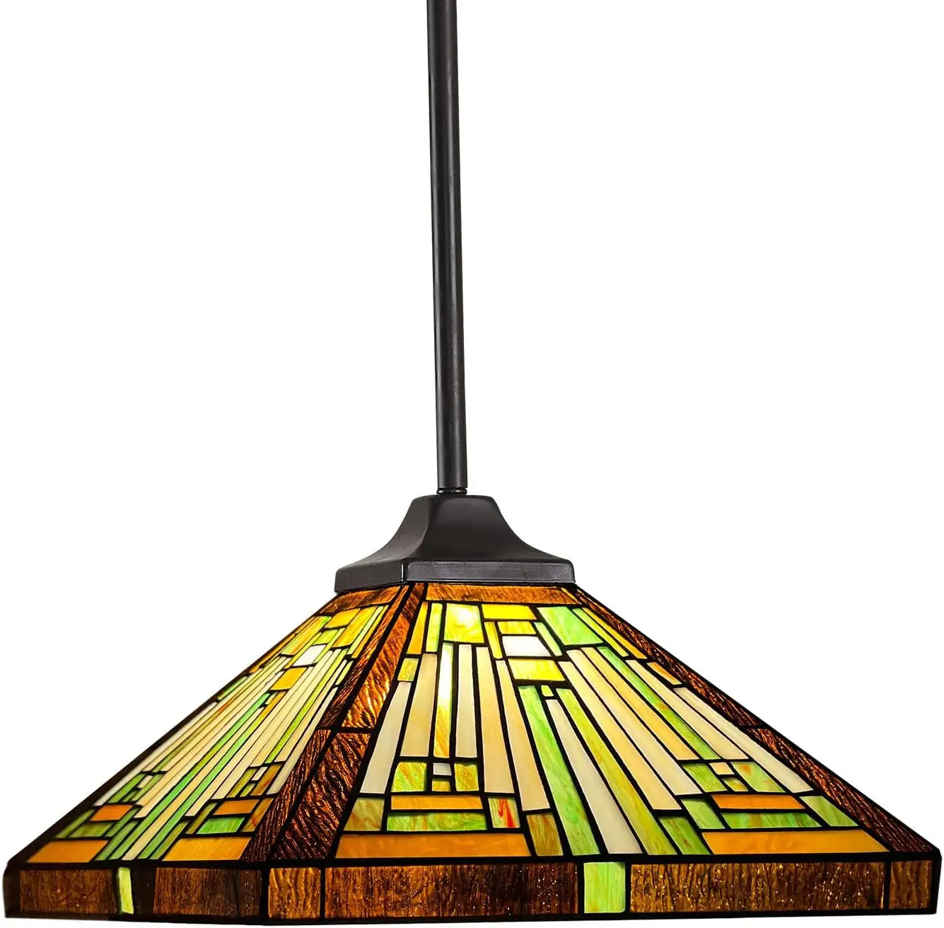 Hanging Tiffany Pendant Light, 12" Wide