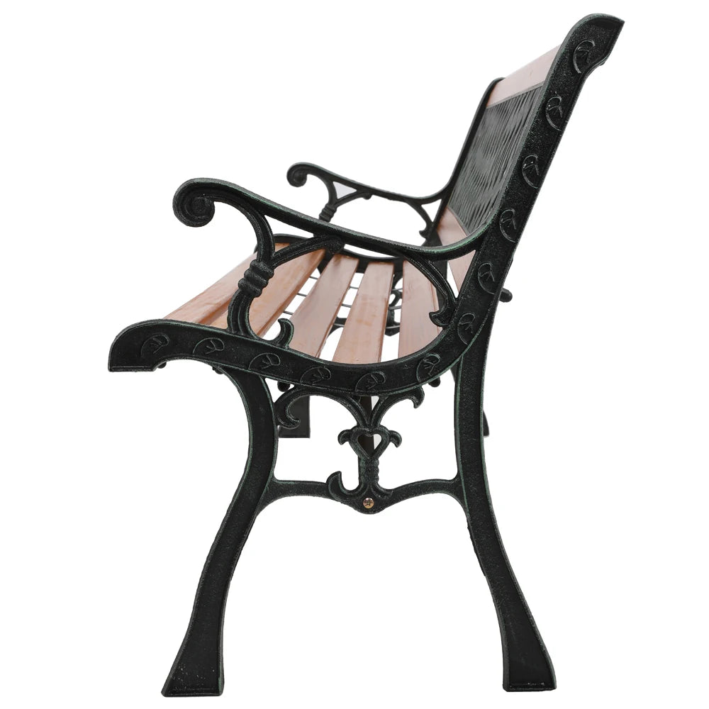 49" Garden Bench, Patio/Porch Cast Iron Love Seat