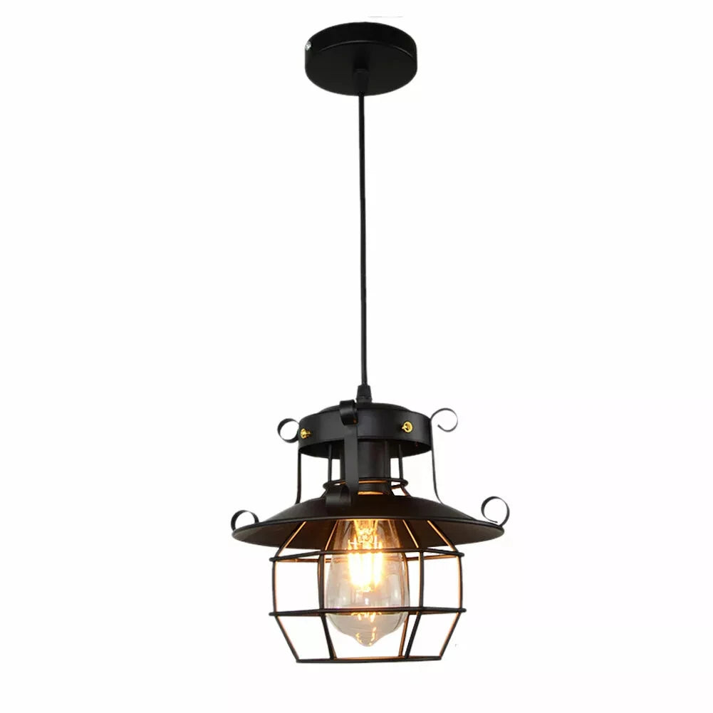 Iron Cage Pendant Light