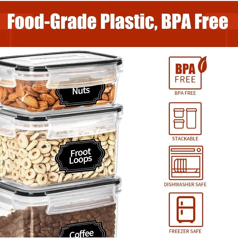 30 Pack Airtight Food Storage Canisters with Lids