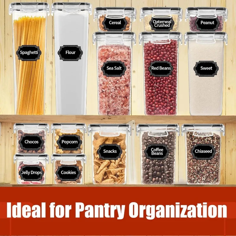 30 Pack Airtight Food Storage Canisters with Lids
