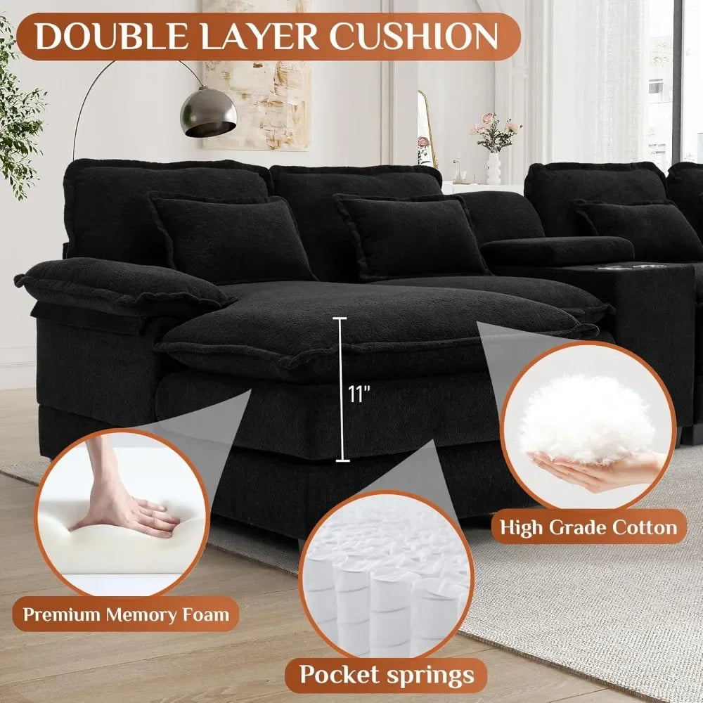 U Shape Large Modular Sectional Sofa