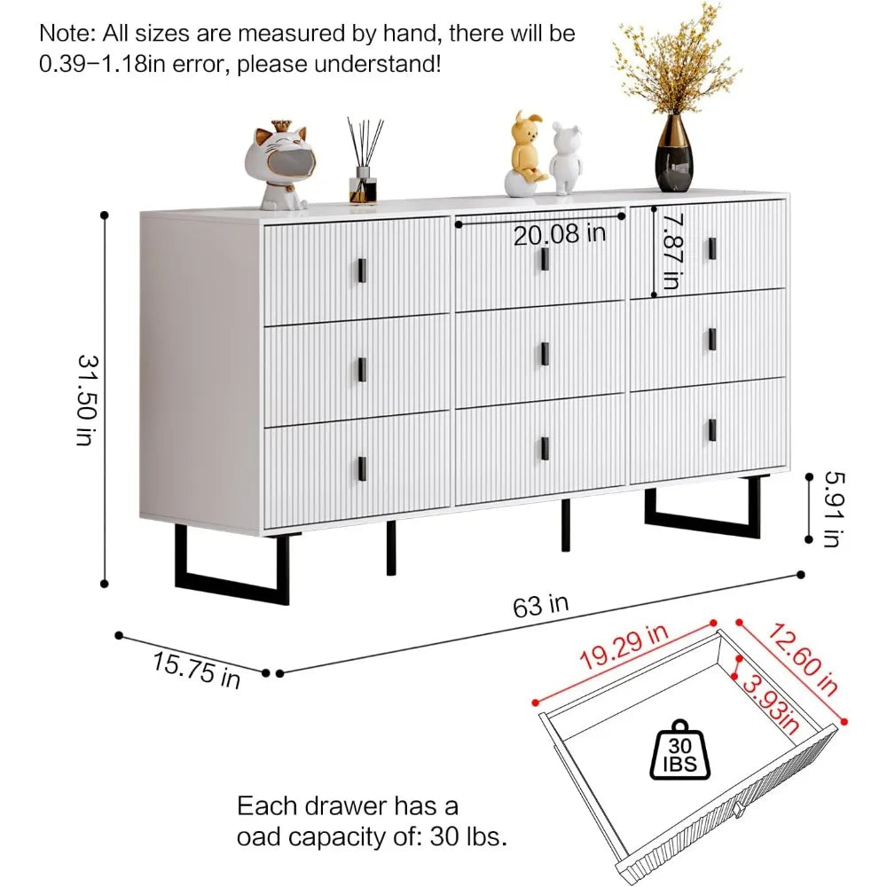 9 Drawer Dresser