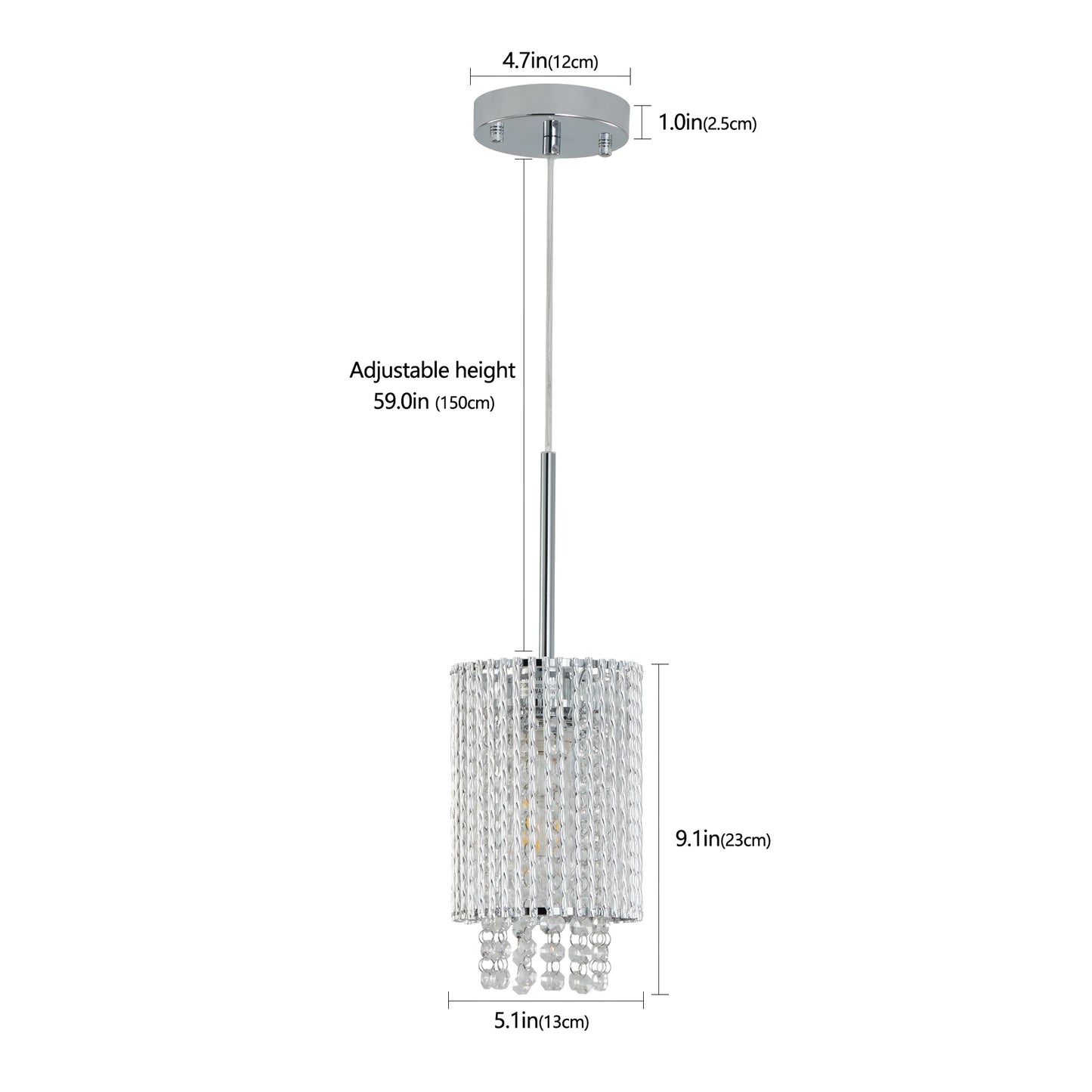 Modern Crystal Pendant Light