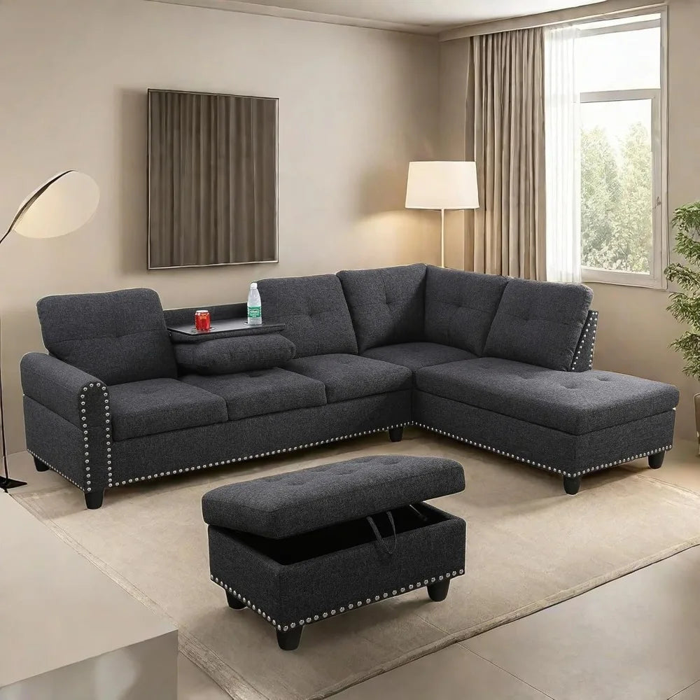L-shaped Modular Sofa