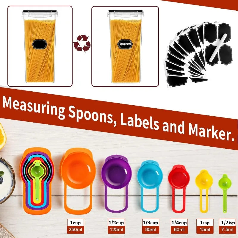 30 Pack Airtight Food Storage Canisters with Lids