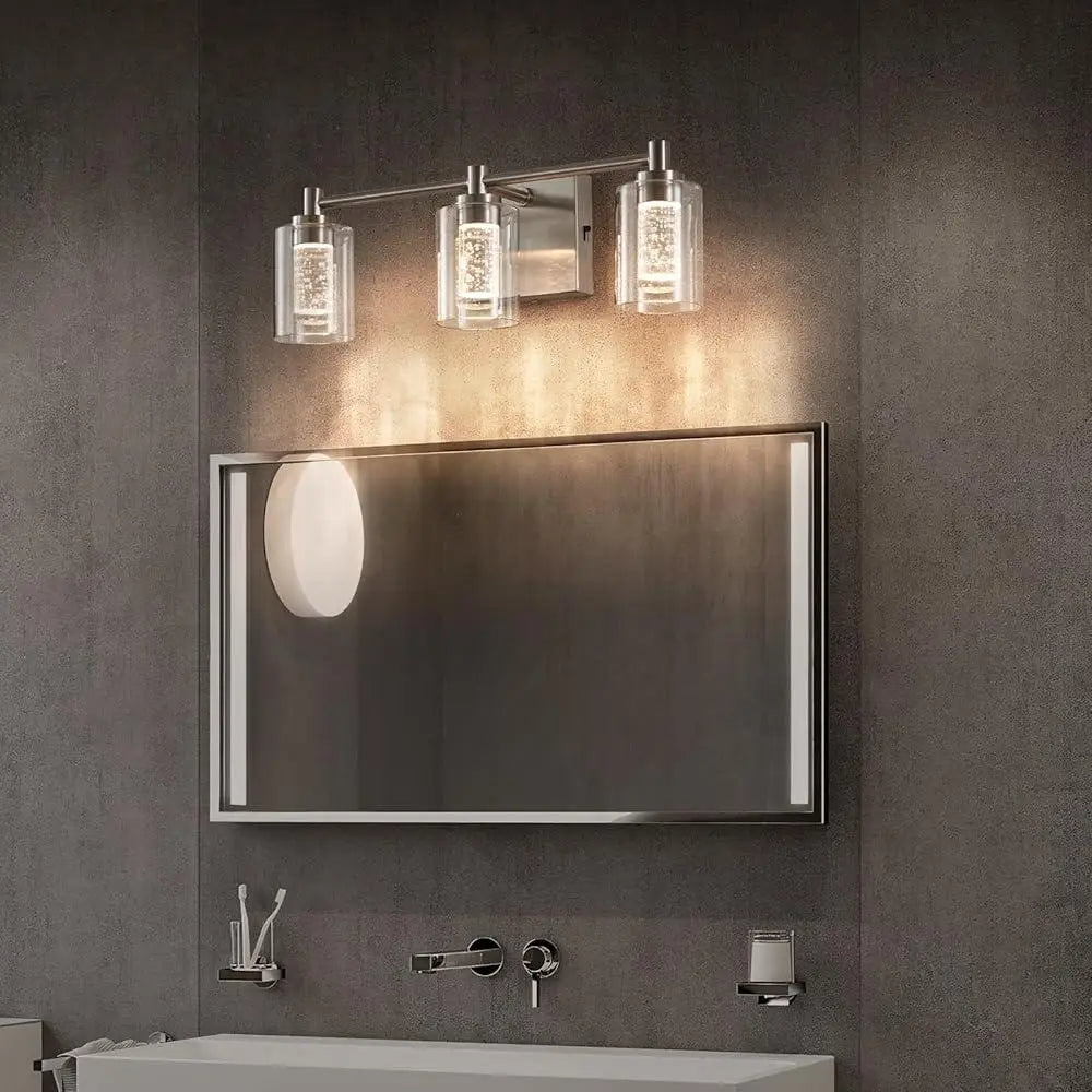 LED Bathroom Vanity Light Fixture Dimmable, Brushed Nickel