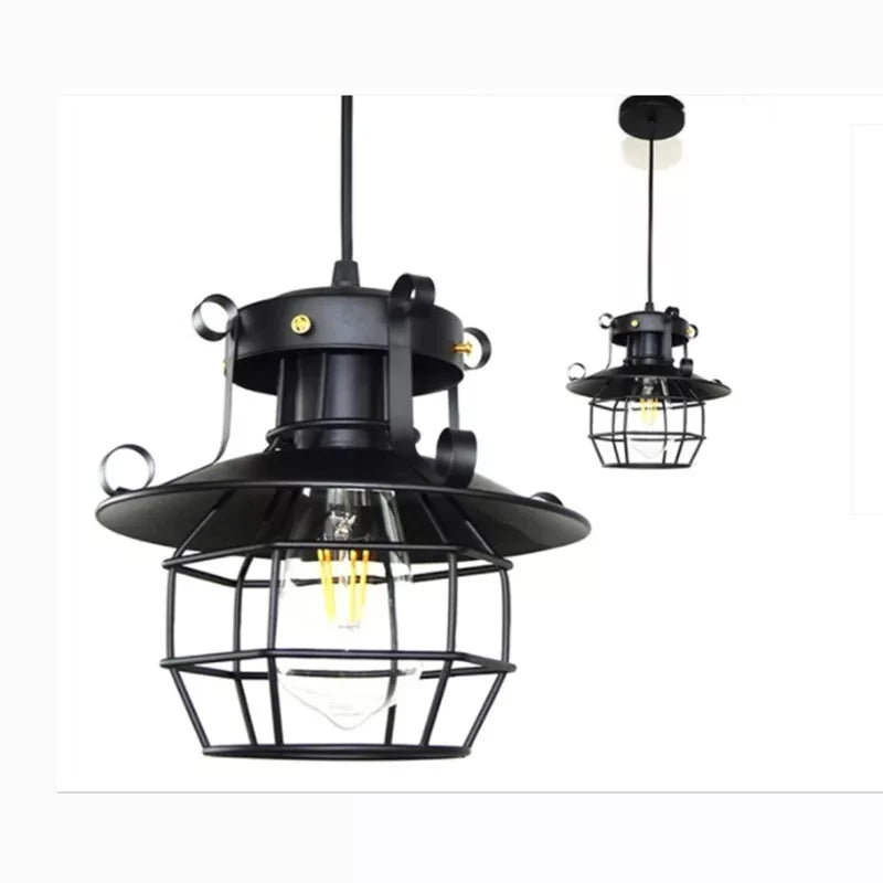 Iron Cage Pendant Light