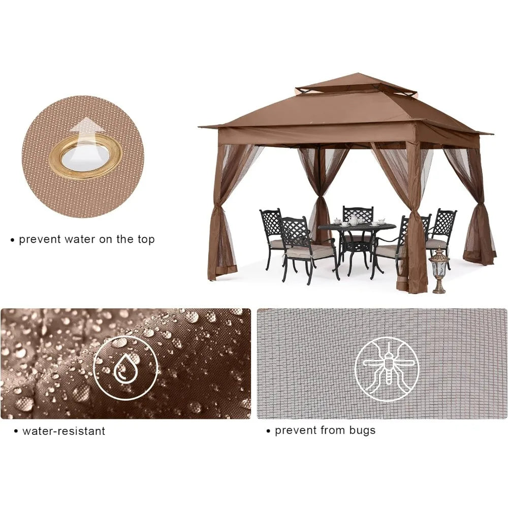 Outdoor Waterproof Awning Gazebo Canopy Tent