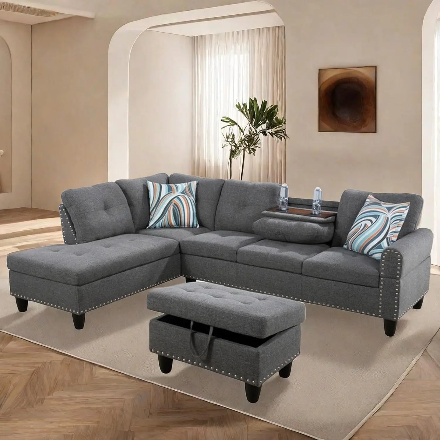 L-shaped Modular Sofa
