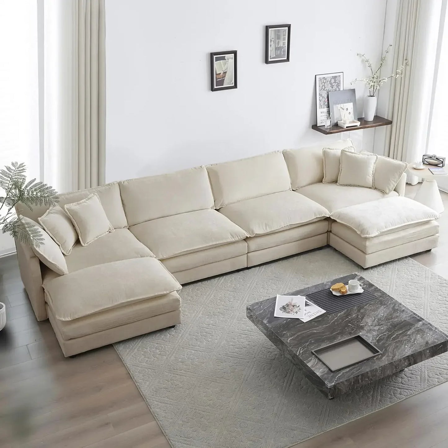 Oversized Large Comfy Sectional Couch