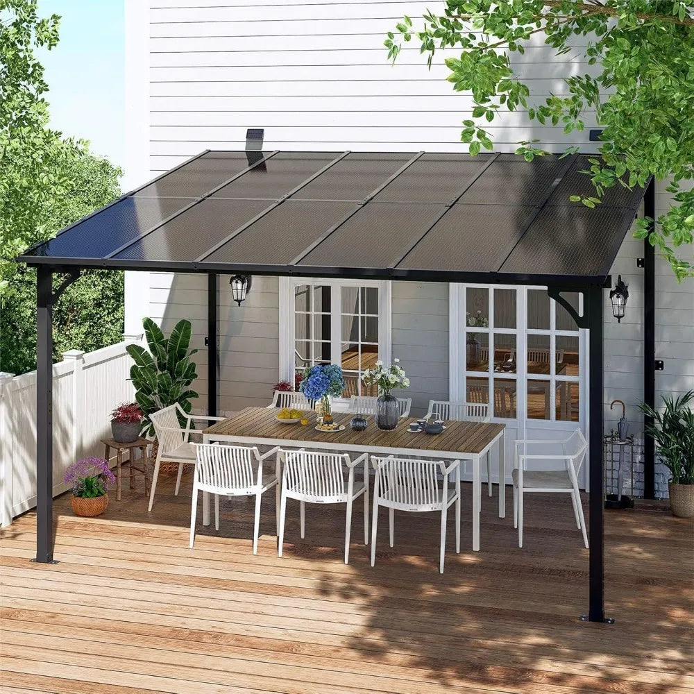 10' x 12' Gazebo, Wall Mounted Gazebo, Metal Awnings, Pergola Gazebos