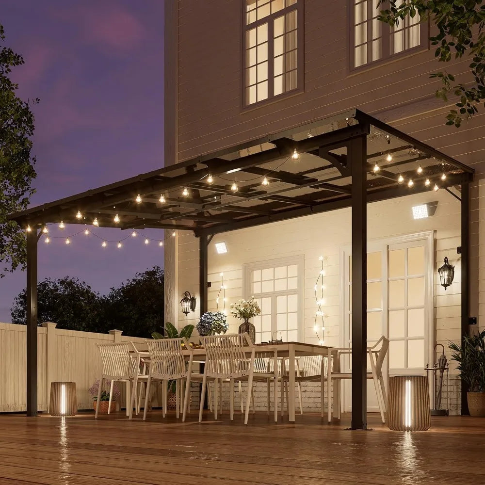10' x 12' Gazebo, Wall Mounted Gazebo, Metal Awnings, Pergola Gazebos