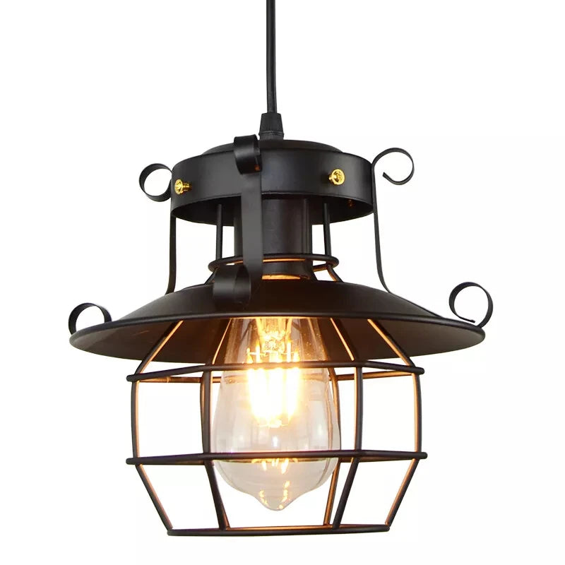 Iron Cage Pendant Light