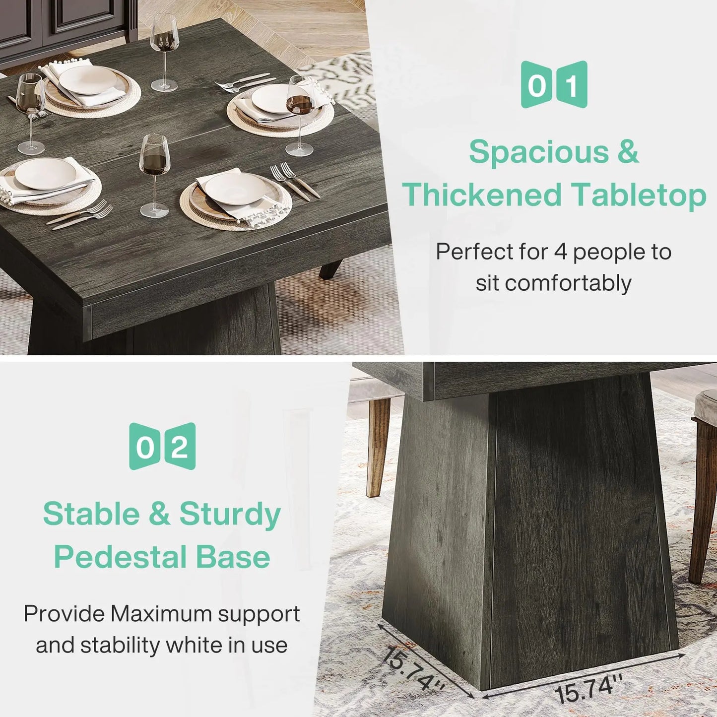 Minimalist Square Dining Table