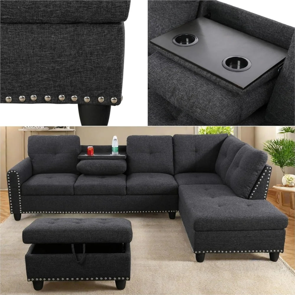 L-shaped Modular Sofa