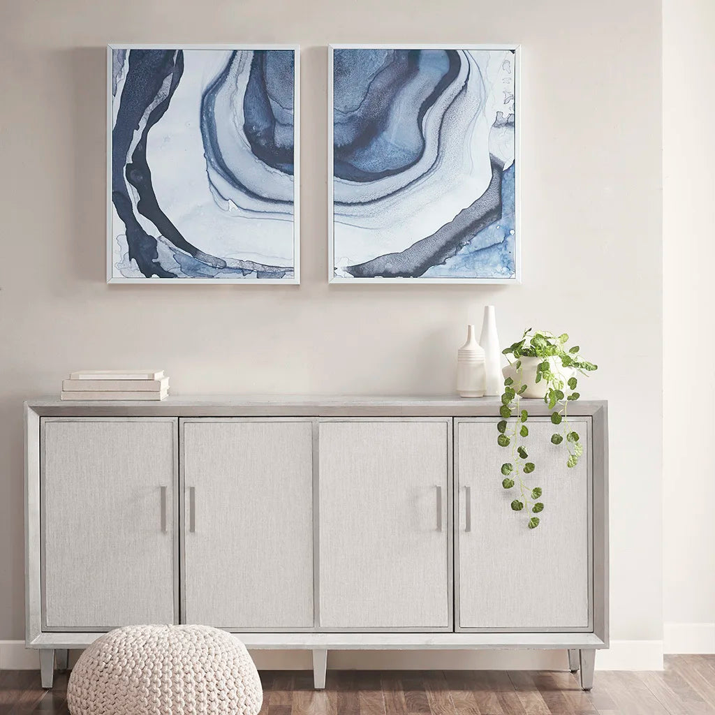 Framed Canvas Wall Art, Set of 2