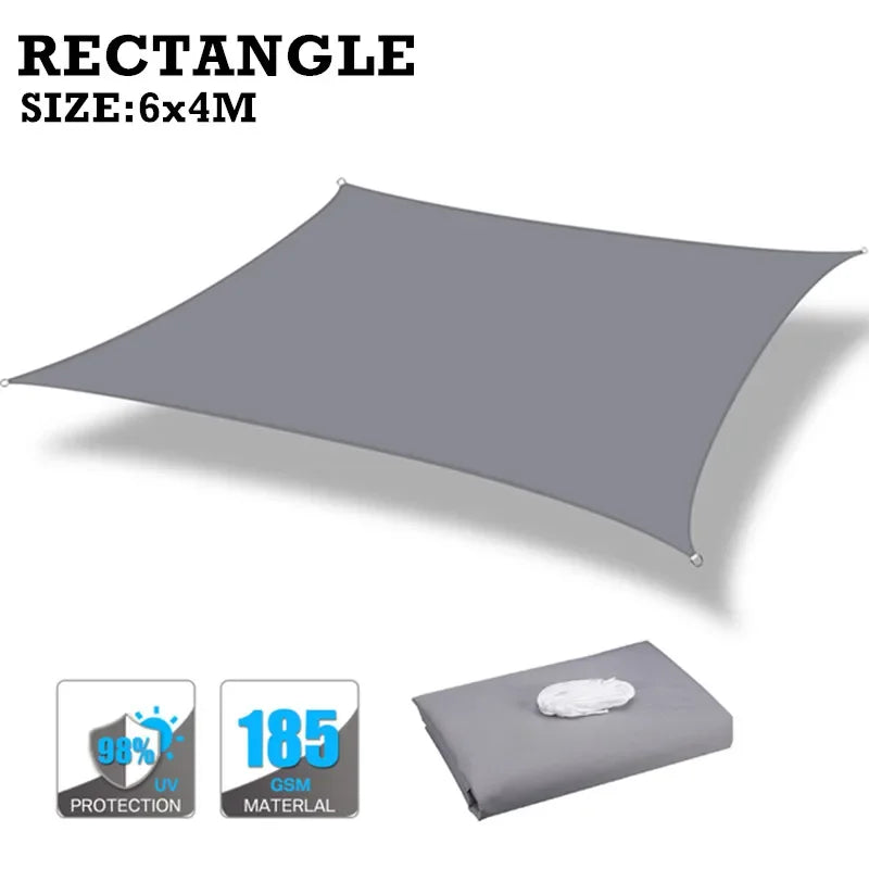 Waterproof Awning, Sun Shade Sail, Outdoor Sun Shelter