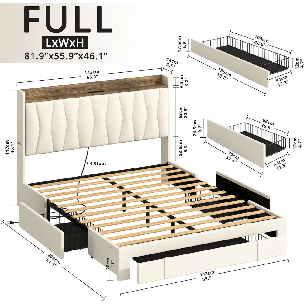 Upholstered Platform Bed