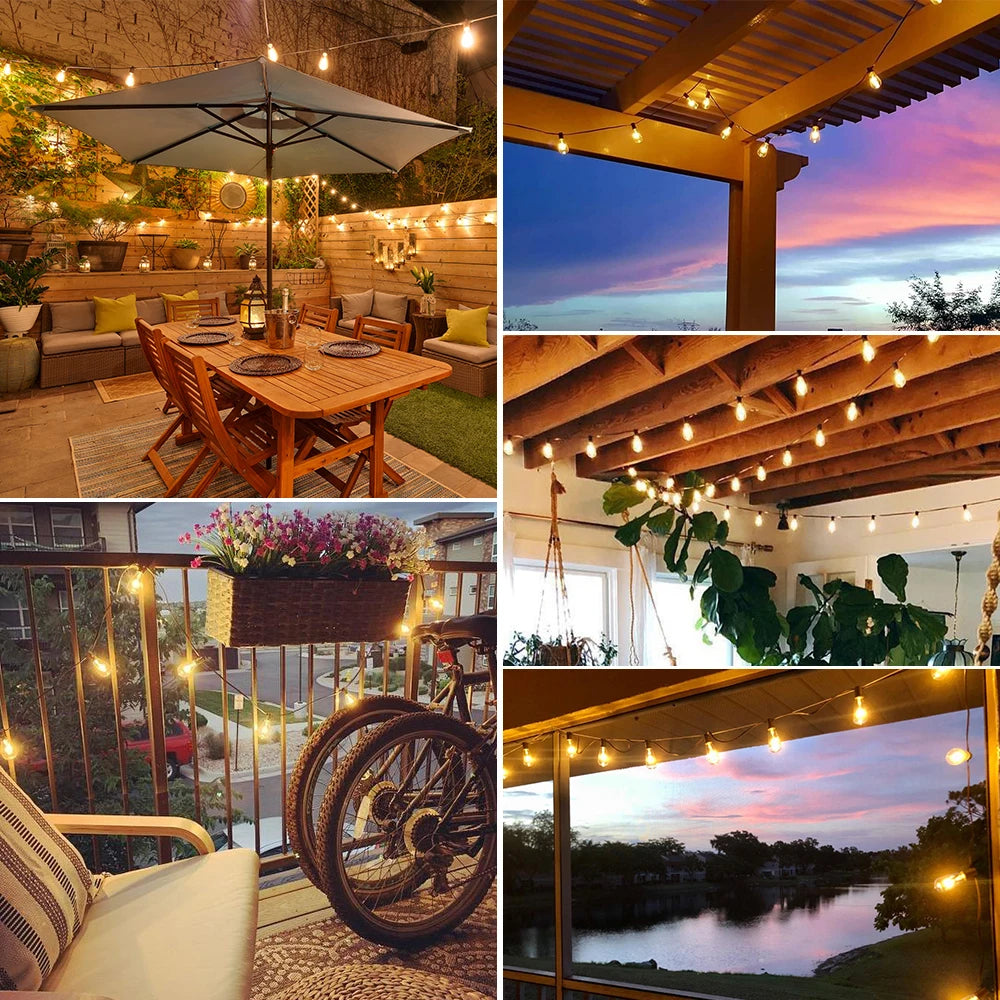 LED String Light Outdoor Light Garden Cafe Wedding