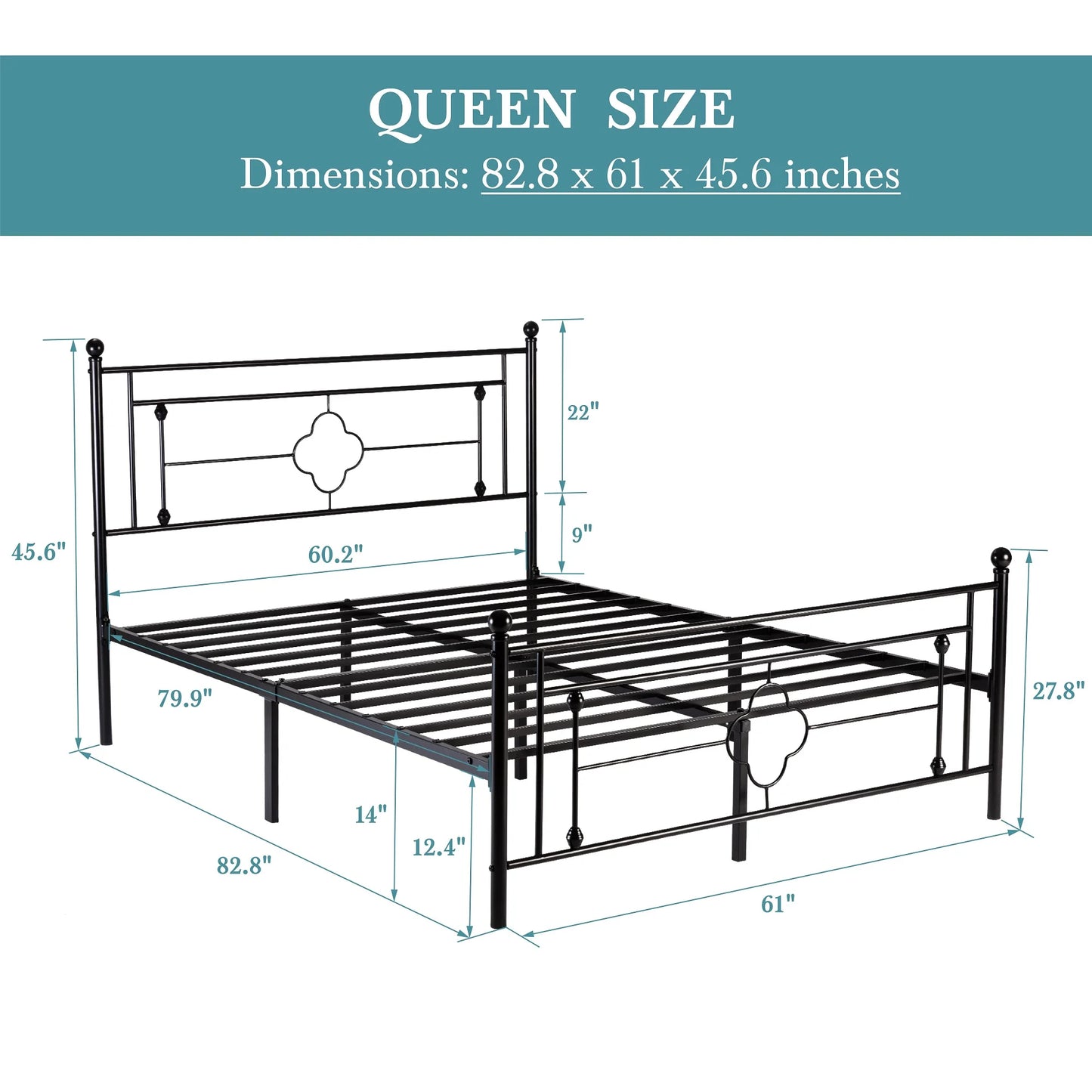 Metal Queen Bed Frame