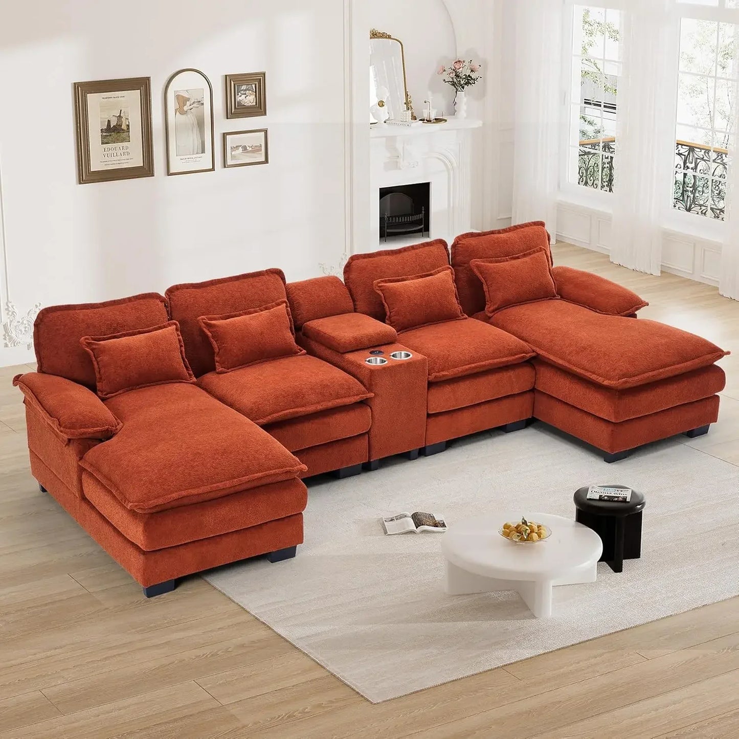 U Shape Large Modular Sectional Sofa