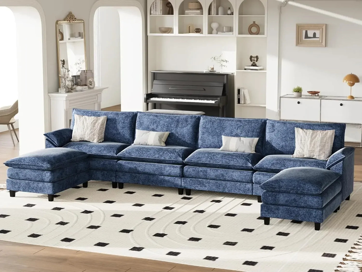 U-Shaped Modular Sectional Sofa Couch