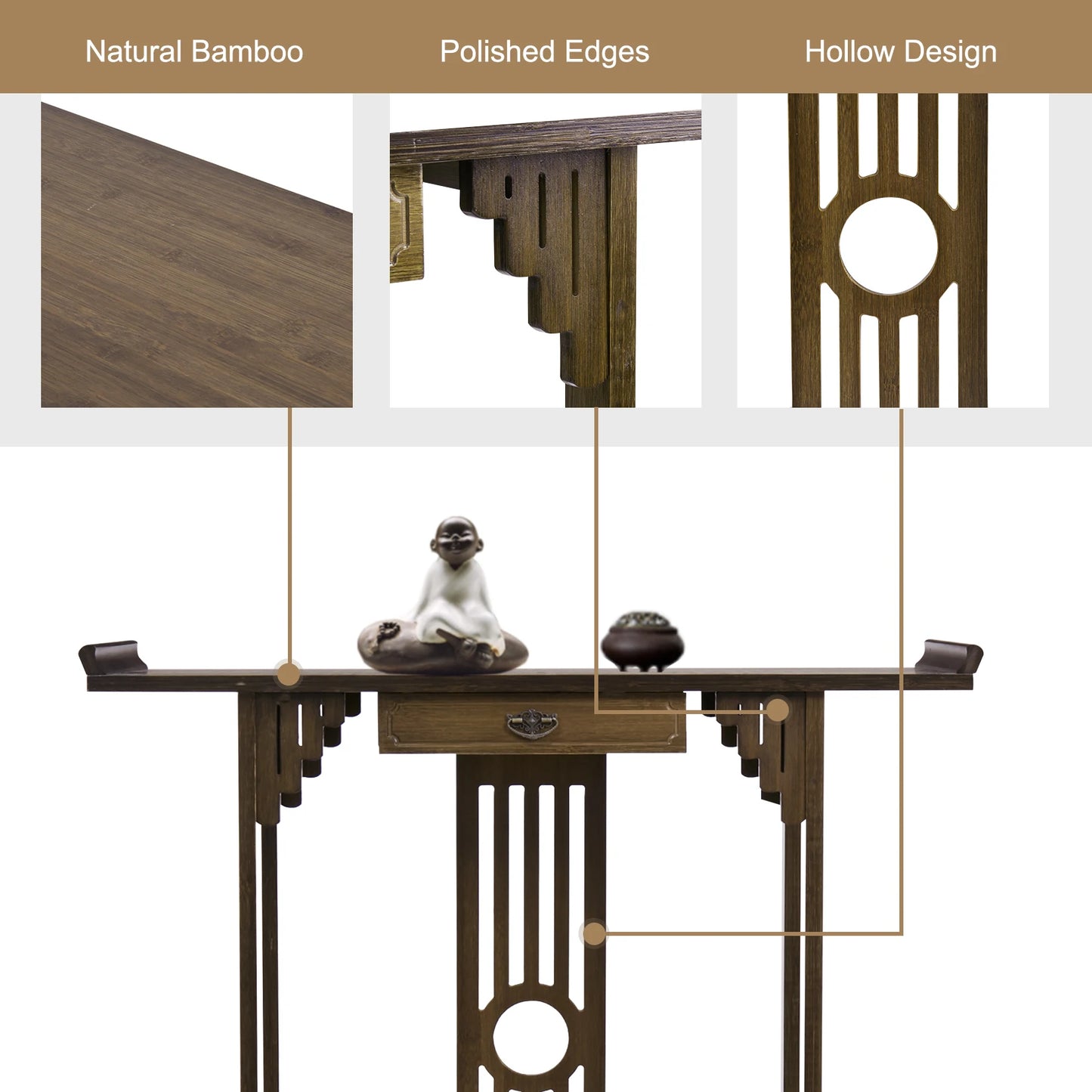 Chinese Style Console Table, Accent Table Entryway Wood