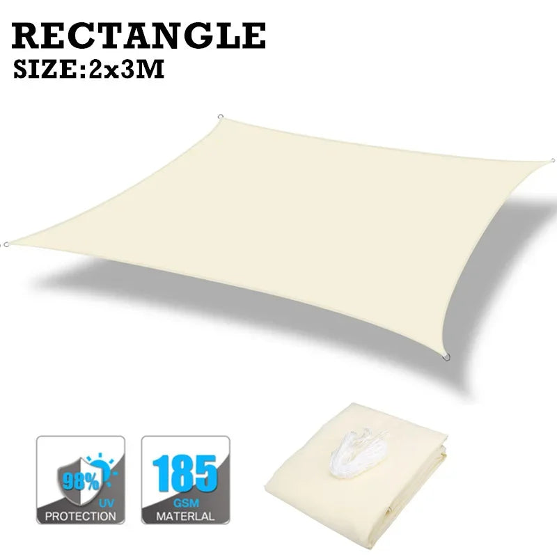 Waterproof Awning, Sun Shade Sail, Outdoor Sun Shelter