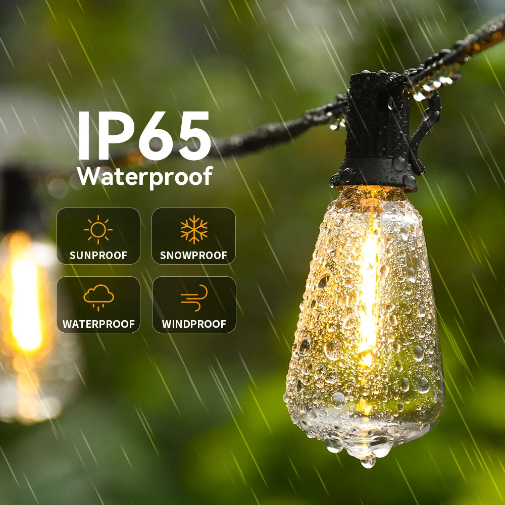LED String Light Outdoor Light Garden Cafe Wedding