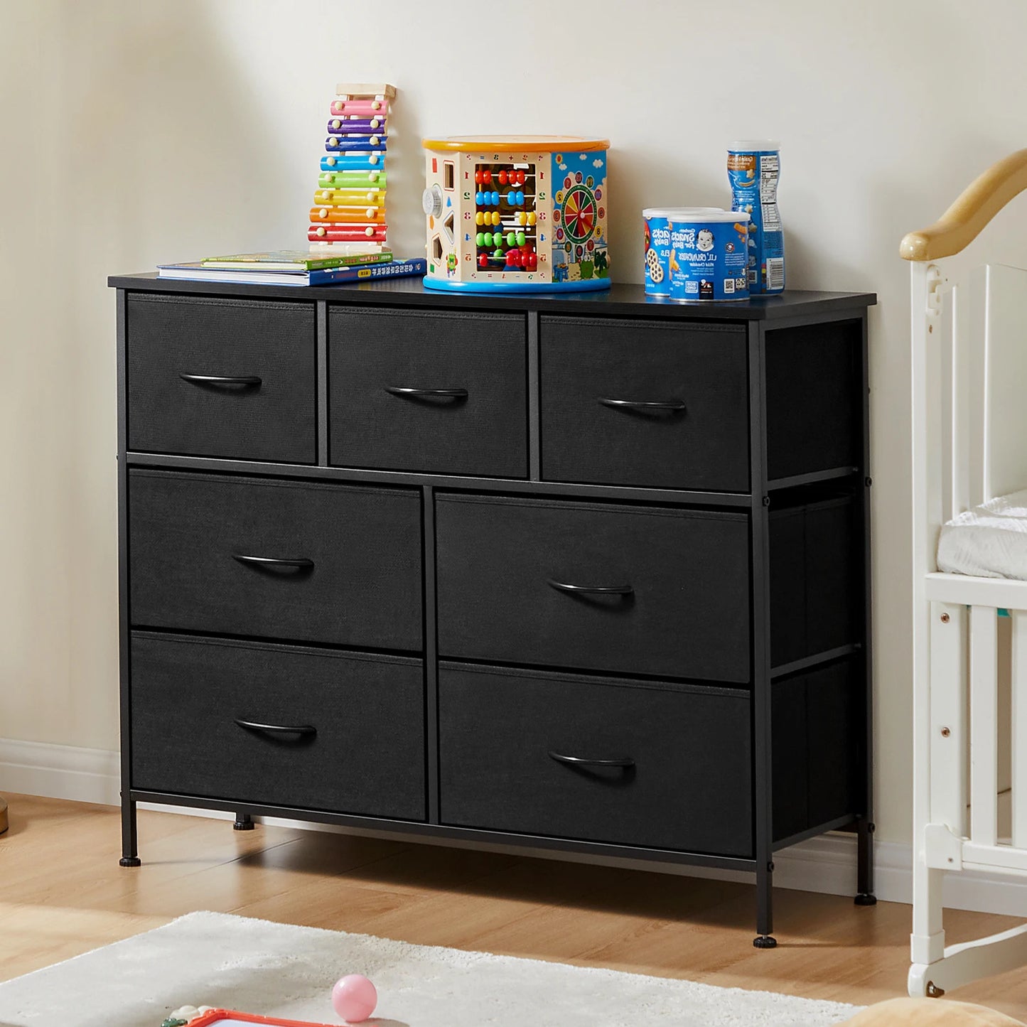 Dresser with Fabric Drawers