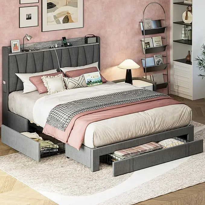 Upholstered Platform Bed