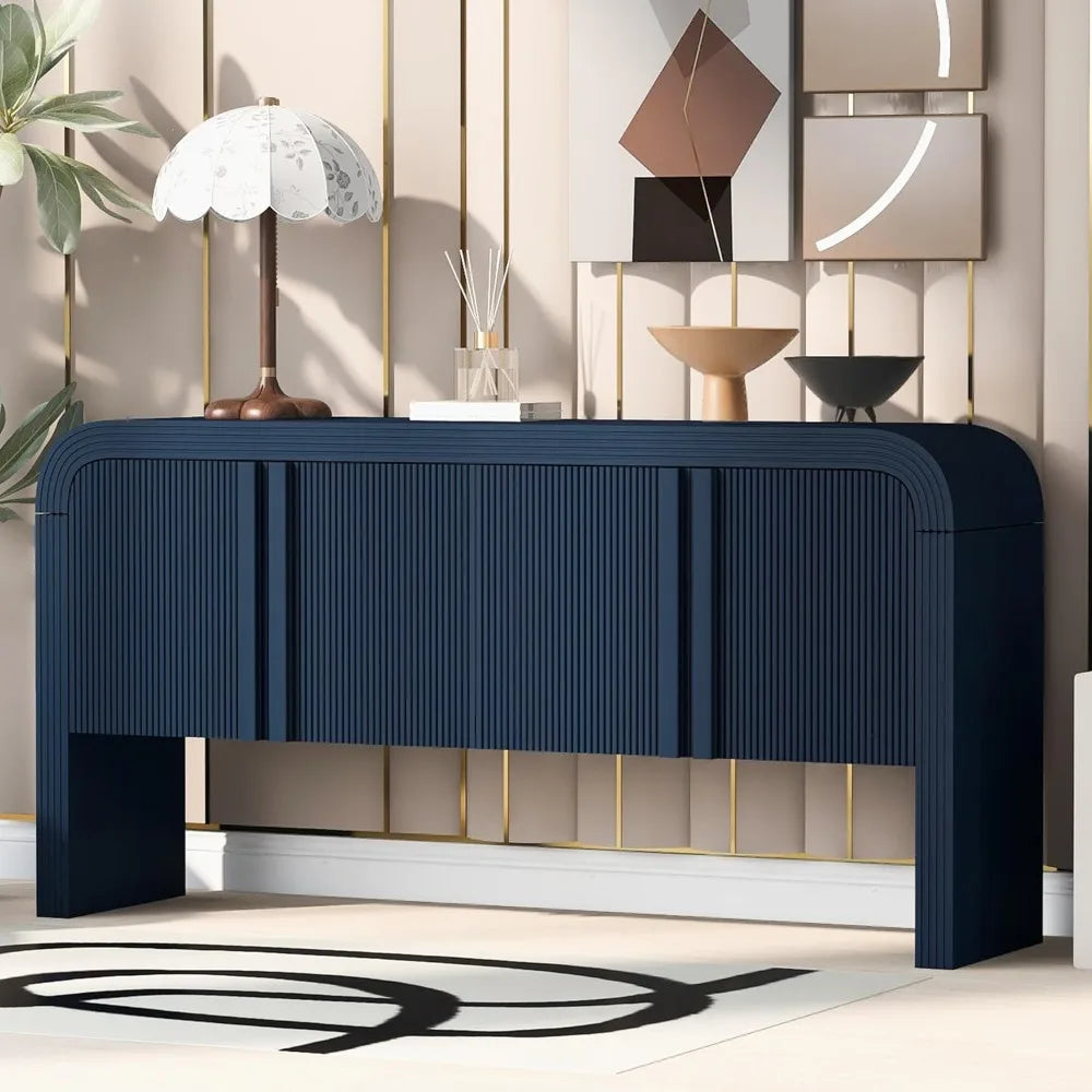 Modern Curved Edge Console Table