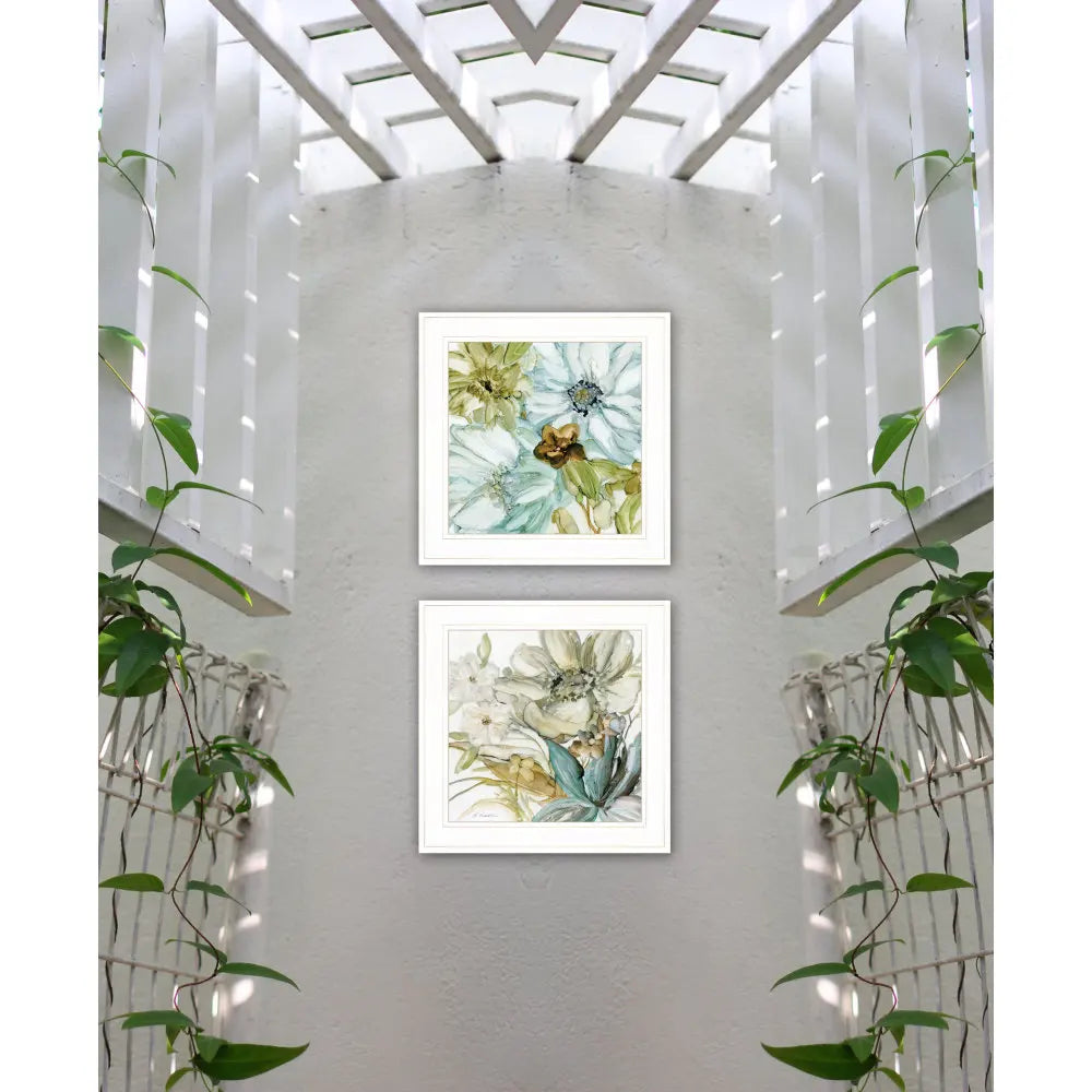 Modern Framed Wall Art, Sea Glass