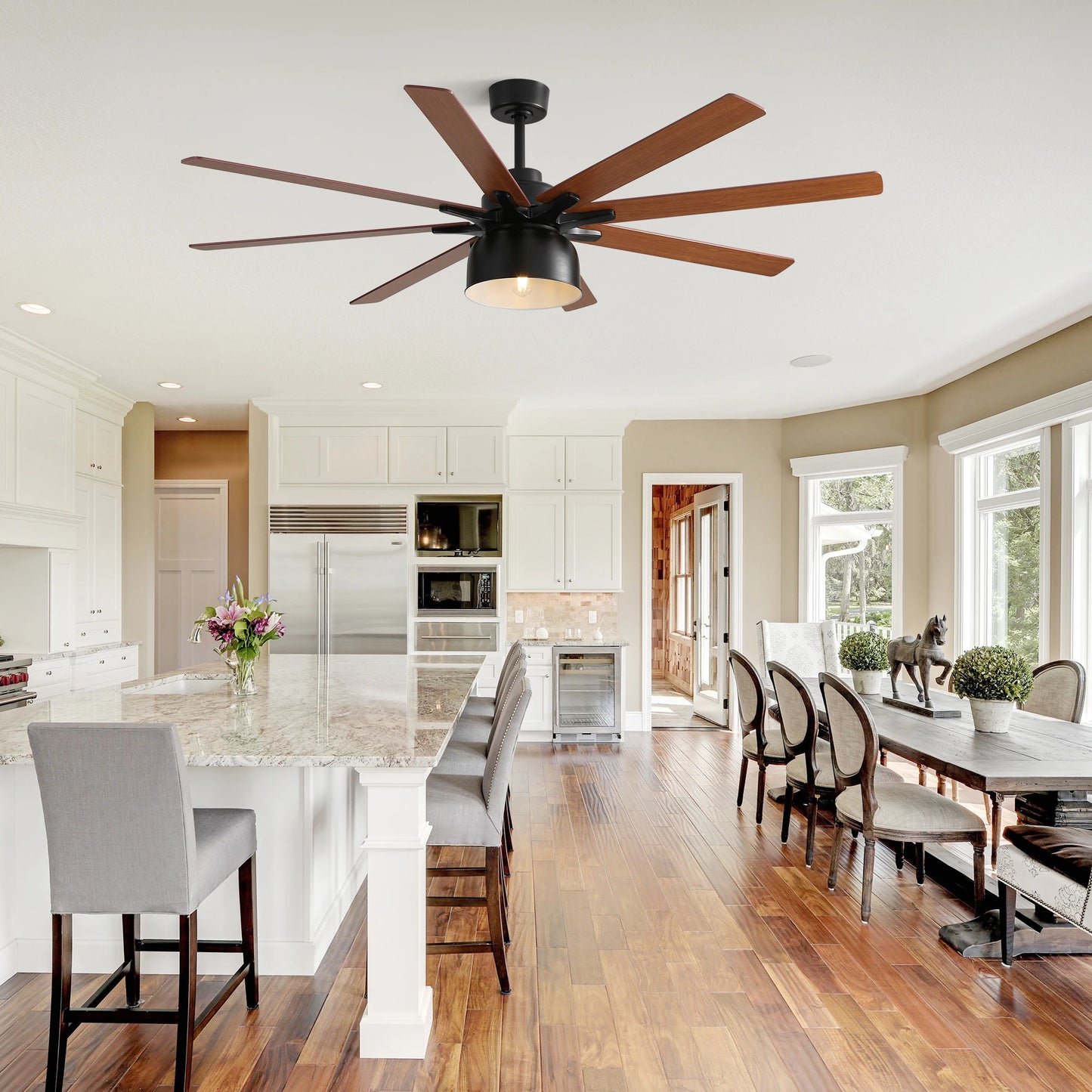 Modern 6-Speed Ceiling Fan With Remote Control