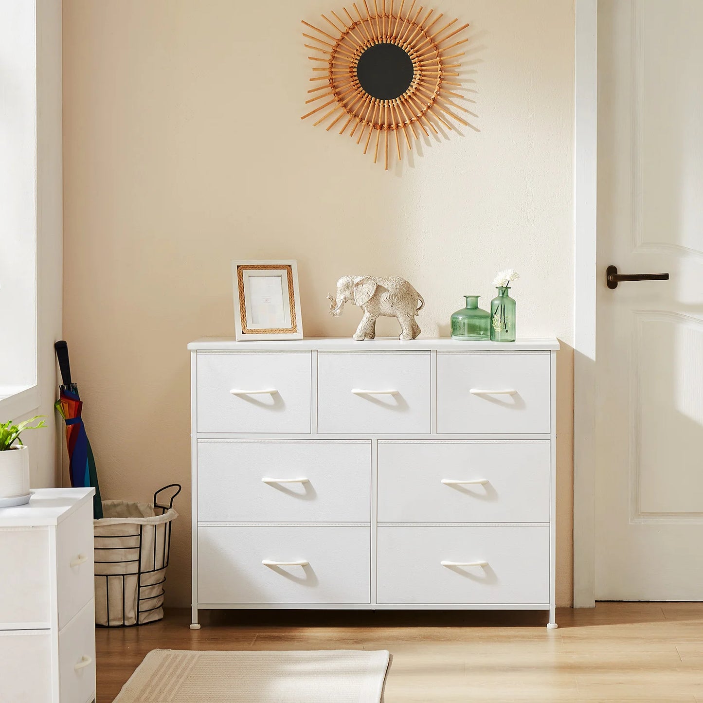 Dresser with Fabric Drawers