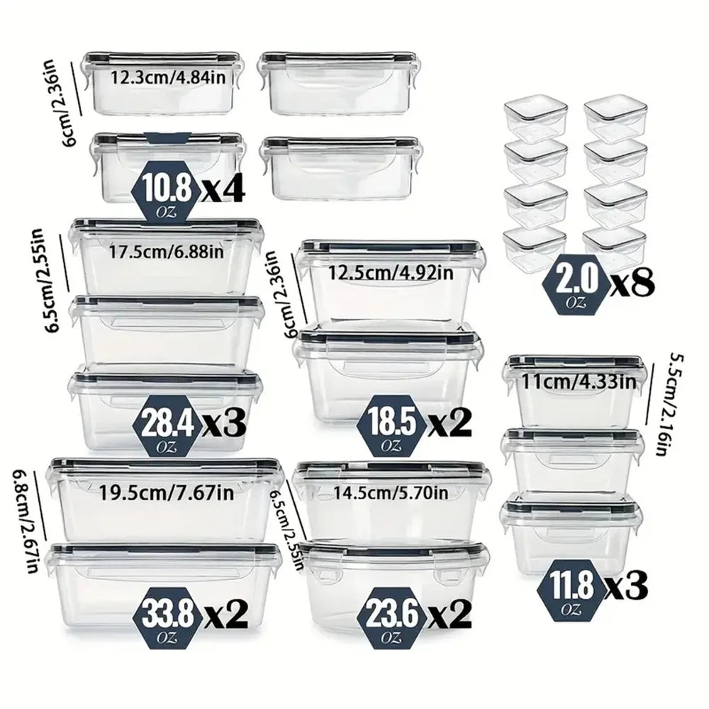 24-piece Kitchen Storage Container Set