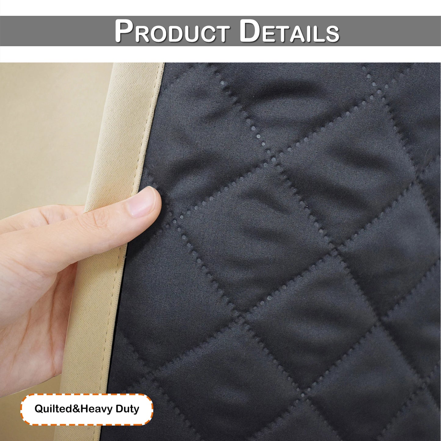Waterproof & Windproof Heavy Duty Thick Thermal Curtains