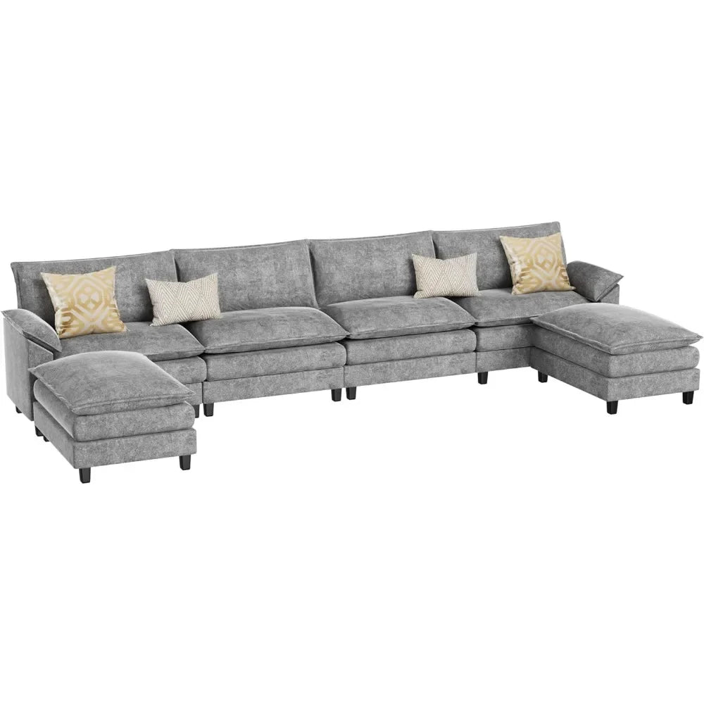 U-Shaped Modular Sectional Sofa Couch